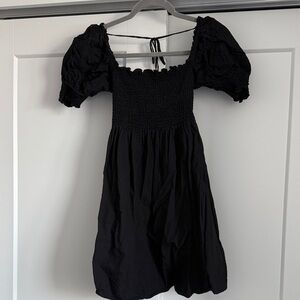 Hill House Black Puff Sleeve Dress